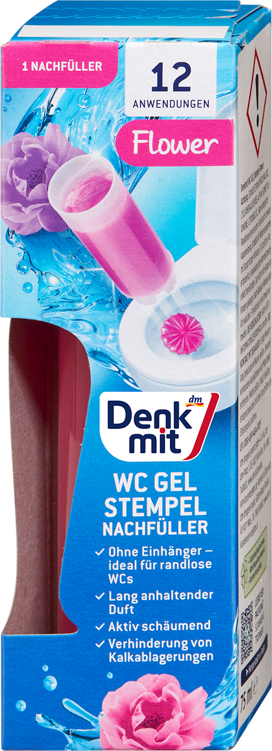 Denkmit WC-Reiniger Gel Stempel Flower Nachfüllpack 1 St, 75 ml