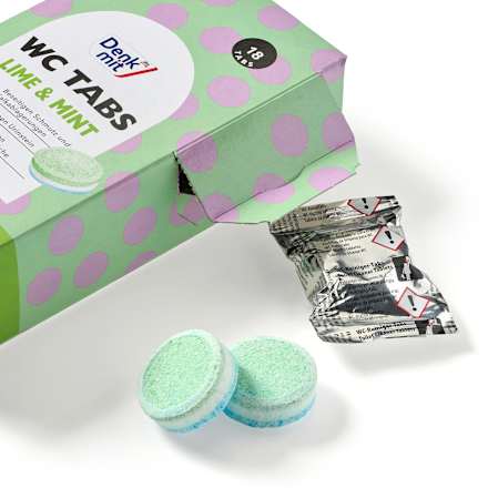 WC-Reiniger Tabs Lime & Mint, 18 St Denkmit