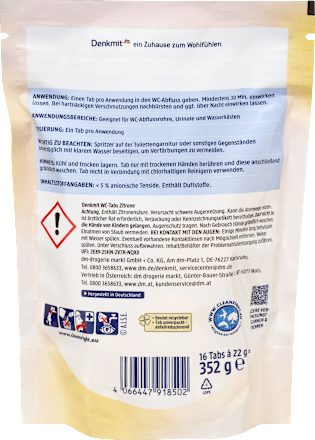 WC-Reiniger Tabs Zitrone, 16 St