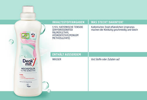 Weichspüler Ultra Sensitive 40WL, 1 l