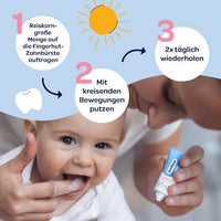 Dentinox Baby Mundflora+ Tandpasta met vingertandenborstel, 0-2 jaar, 30 ml