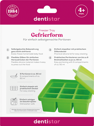 Gefrierform Freezer Tray für selbstgemachte Portionen, 1 St