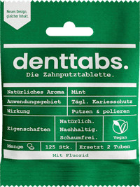 Zahnputztabletten mit Fluorid, 125 St