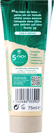 Zahnpasta Natural fluoridfrei, 75 ml