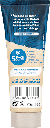 Zahnpasta Natural Fresh, 75 ml dentural