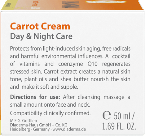 Gezichtscrème Dag &amp; Nacht Wortelcrème Q10, 50 ml