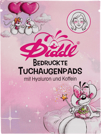 Augenpads Diddl Tuch bedruckt Hyaluron & Koffein (1 Paar), 2 St