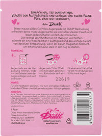 Augenpads Diddl Tuch bedruckt Hyaluron & Koffein (1 Paar), 2 St