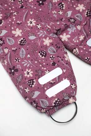 Schneeanzug mit Blumen-Muster, rosa, Gr. 86/92, 1 St
