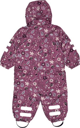 Schneeanzug mit Blumen-Muster, rosa, Gr. 86/92, 1 St