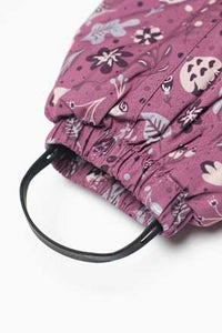 Schneeanzug mit Blumen-Muster, rosa, Gr. 86/92, 1 St