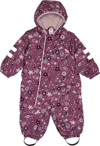 Schneeanzug mit Blumen-Muster, rosa, Gr. 86/92, 1 St