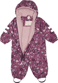 Schneeanzug mit Blumen-Muster, rosa, Gr. 98/104, 1 St