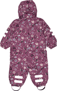 Schneeanzug mit Blumen-Muster, rosa, Gr. 98/104, 1 St