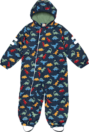 Schneeanzug mit Dino-Muster, blau, Gr. 86/92, 1 St