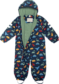 Schneeanzug mit Dino-Muster, blau, Gr. 86/92, 1 St