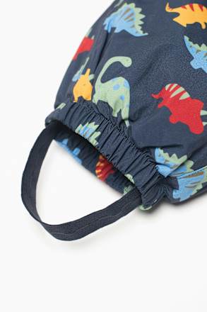 Schneeanzug mit Dino-Muster, blau, Gr. 86/92, 1 St