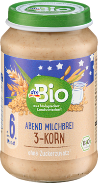 Abendbrei Milch 3-Korn ab dem 6. Monat, 190 g