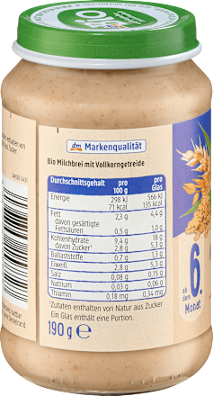 Abendbrei Milch 3-Korn ab dem 6. Monat, 190 g