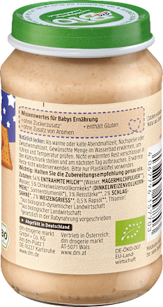 Abendbrei Milch Dinkelkeks ab dem 6. Monat, 190 g