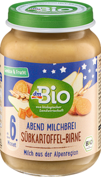 Abendbrei Süßkartoffel - Birne ab dem 6. Monat, 190 g