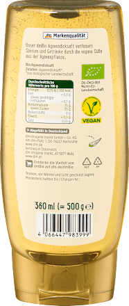 Agavendicksaft, 360 ml