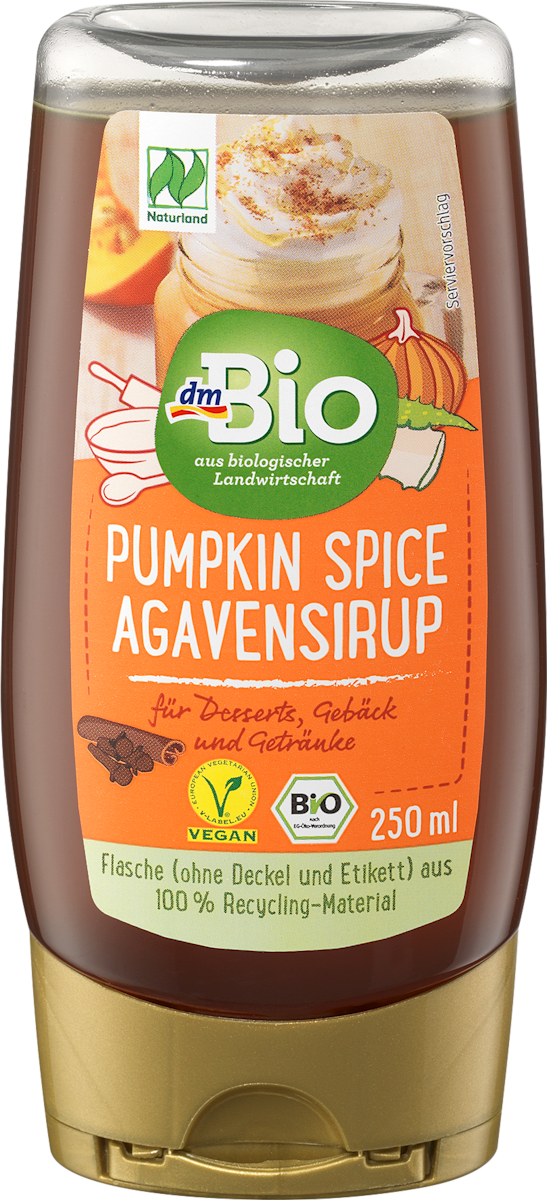 dmBio Agavensirup Pumpkin Spice, vegan, 250 ml