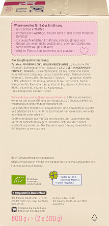 Anfangsmilch Pre von Geburt an, 600 g
