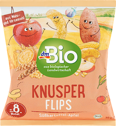 Babysnack Knusper-Flips Süßkartoffel-Apfel, ab dem 8. Monat, 30 g