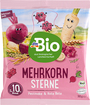 Babysnack Mehrkorn Sterne, ab 10 Monaten, 30 g