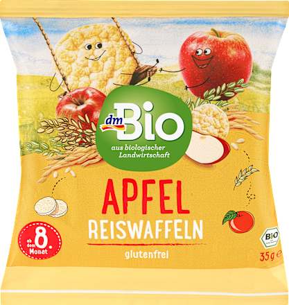 Babysnack Reiswaffeln Apfel, ab dem 8.Monat, 35 g