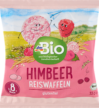 Babysnack Reiswaffeln Himbeere ab dem 8. Monat, 35 g