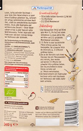 Backmischung Apfel Zimt Kaiserschmarrn, 140 g