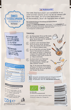 Backmischung Dinkel Kaiserschmarrn, 135 g
