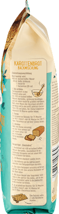 Backmischung Karottenbrot, glutenfrei, 500 g