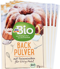 Backpulver mit Reinweinstein (4x17 g), 68 g