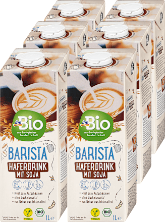 Barista Haferdrink mit Soja 6 x 1 Liter, 6 l