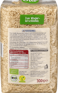 Basmatireis aus Vollkorn, 500 g
