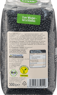 Beluga Linsen, 500 g