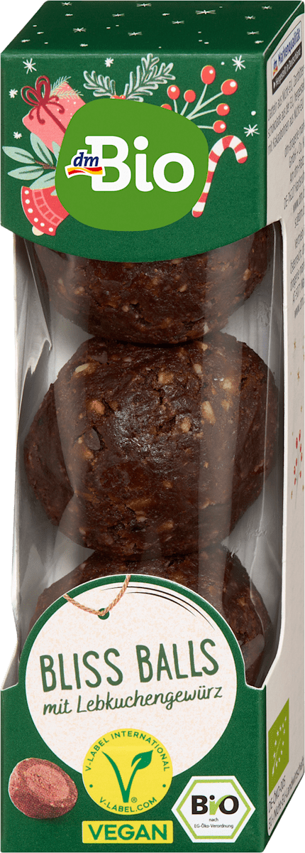dmBio Bliss Balls, Lebkuchen, 60 g