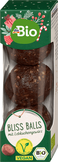 dmBio Bliss Balls, Lebkuchen, 60 g
