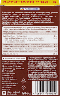 Bliss Balls, Nuss-Nougatfüllung, 120 g