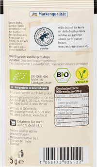 Bourbon-Vanille gemahlen, 5 g