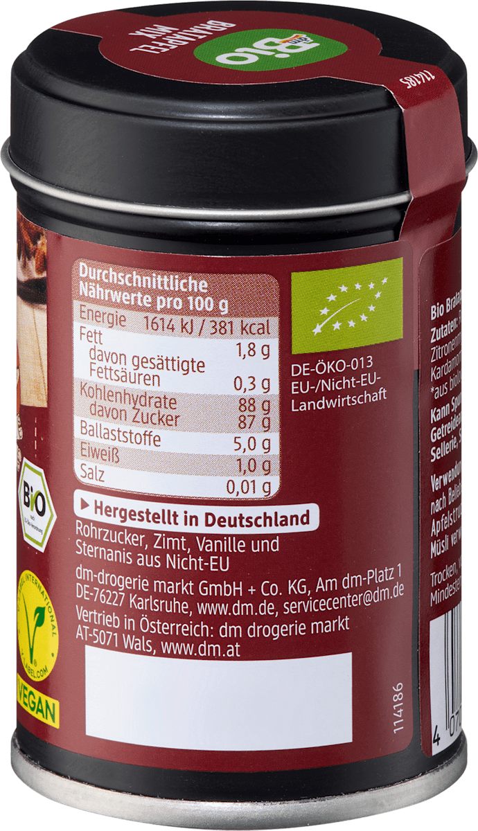 dmBio Bratapfelgewürz, 70 g