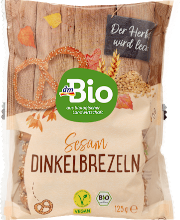 Brezeln, Dinkel mit Sesam, 125 g