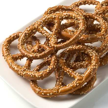 Brezeln, Dinkel mit Sesam, 125 g