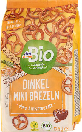 Brezeln, Dinkel ohne Aufstreusalz, mini, 125 g