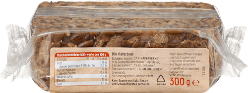 Brood, pure haver &amp; zaden, 300 g