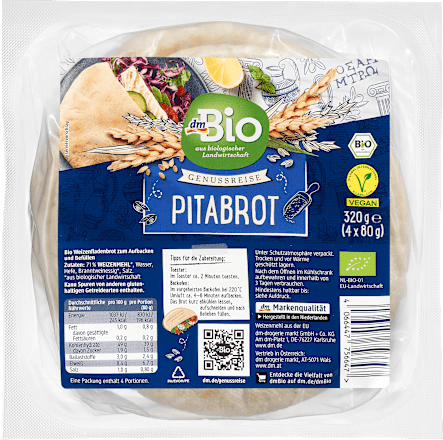 Brot, Pita, 320 g