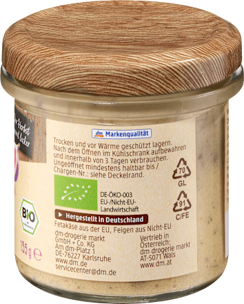 dmBio Brotaufstrich, Feta-Feige, 135 g